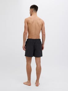 Jack & Jones Erkek Baskılı Deniz Şortu - Mauı -Black - 12287670