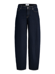 Jack & Jones Kadın Barrel Fıt Jean -Dark Blue Denim - 12287824