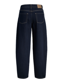 Jack & Jones Kadın Barrel Fıt Jean -Dark Blue Denim - 12287824