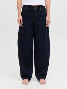 Jack & Jones Kadın Barrel Fıt Jean -Dark Blue Denim - 12287824